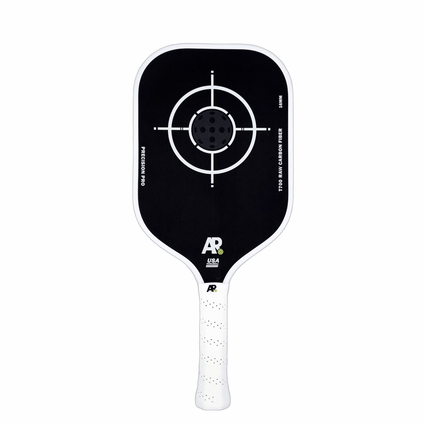 Precision Pro pickleball paddle white carbon fiber
