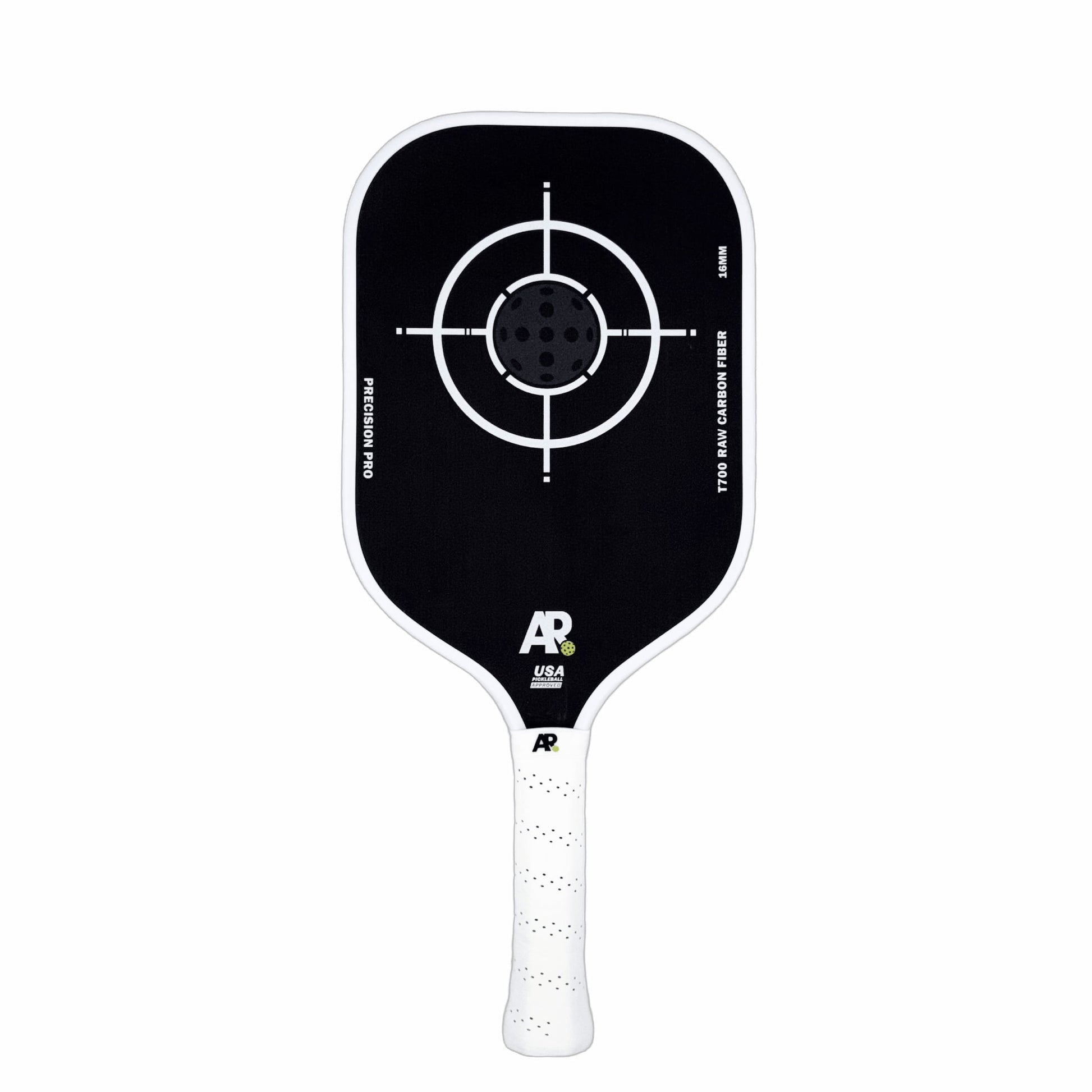 Precision Pro pickleball paddle white carbon fiber